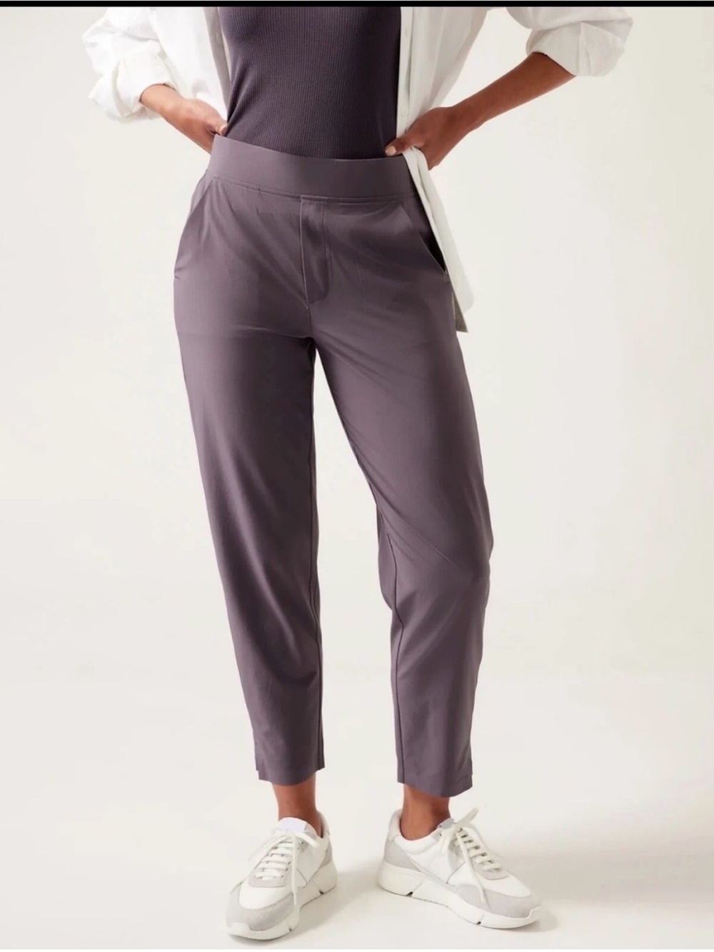Athleta Brooklyn Ankle Pant Size 10 dusk violet